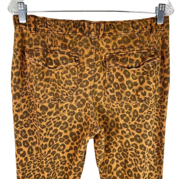 Sanctuary x Anthropologie Leopard Print Corduroy Jogger Pants Small - Picture 9 of 12